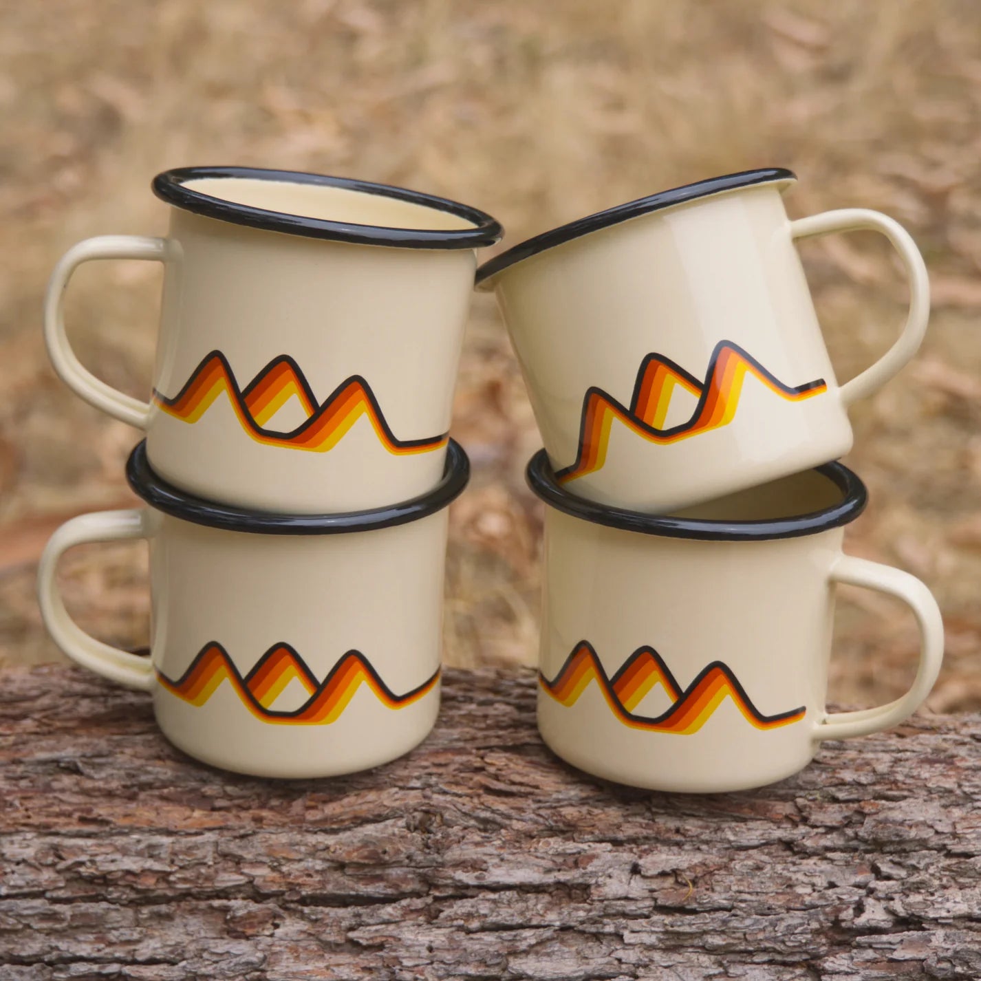 Salty Dunes Enamel Mugs