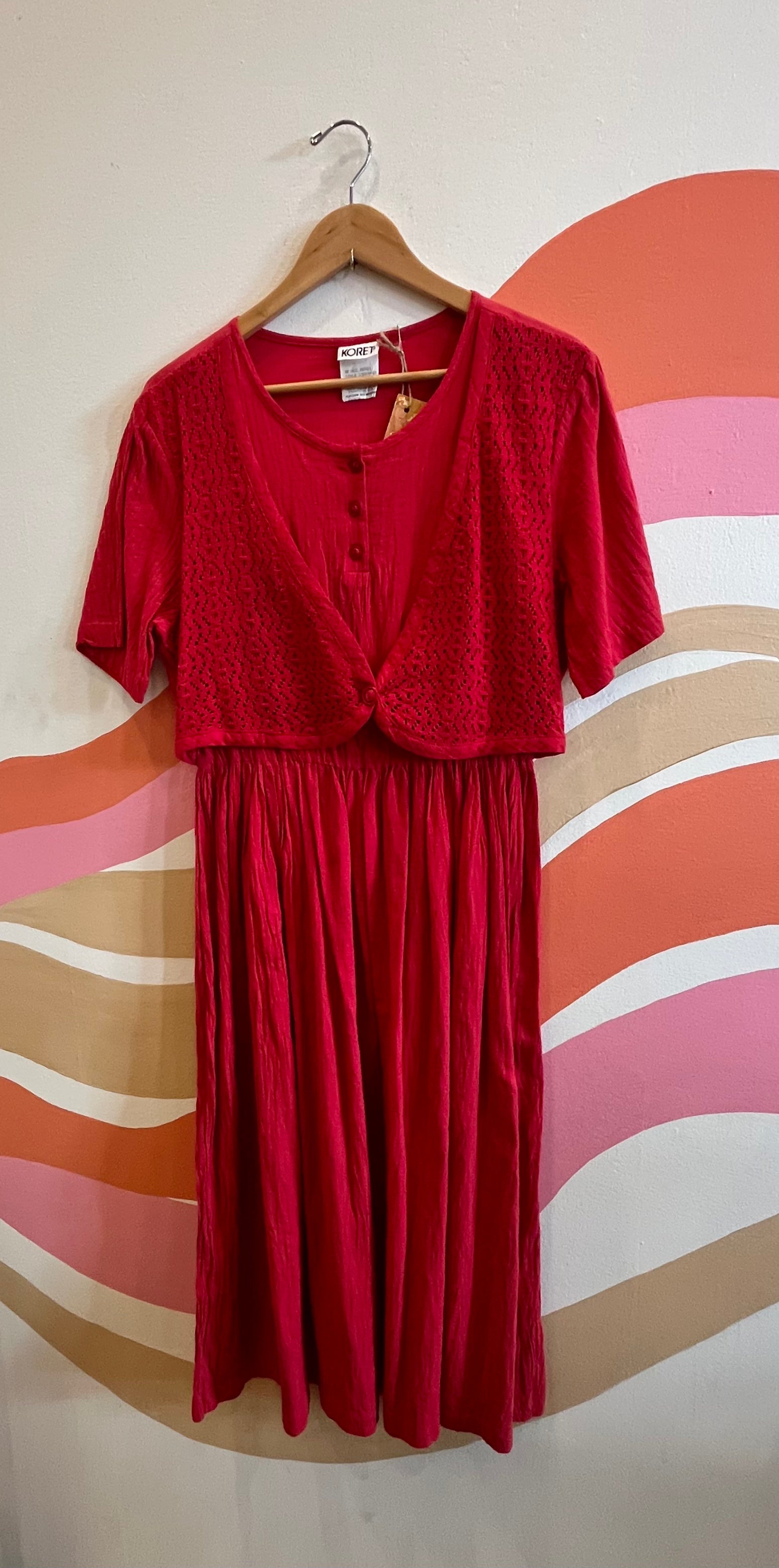 70's Red Maxi