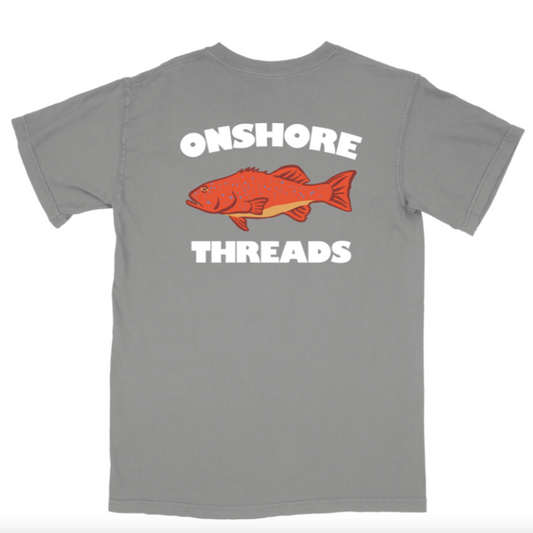 Onshore threads - Grey Trout Tee