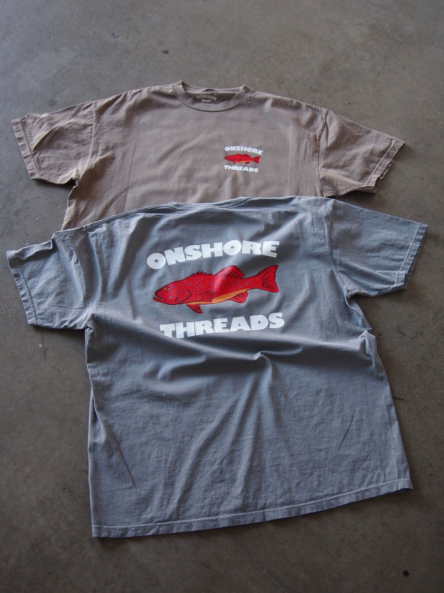 Onshore threads - Grey Trout Tee