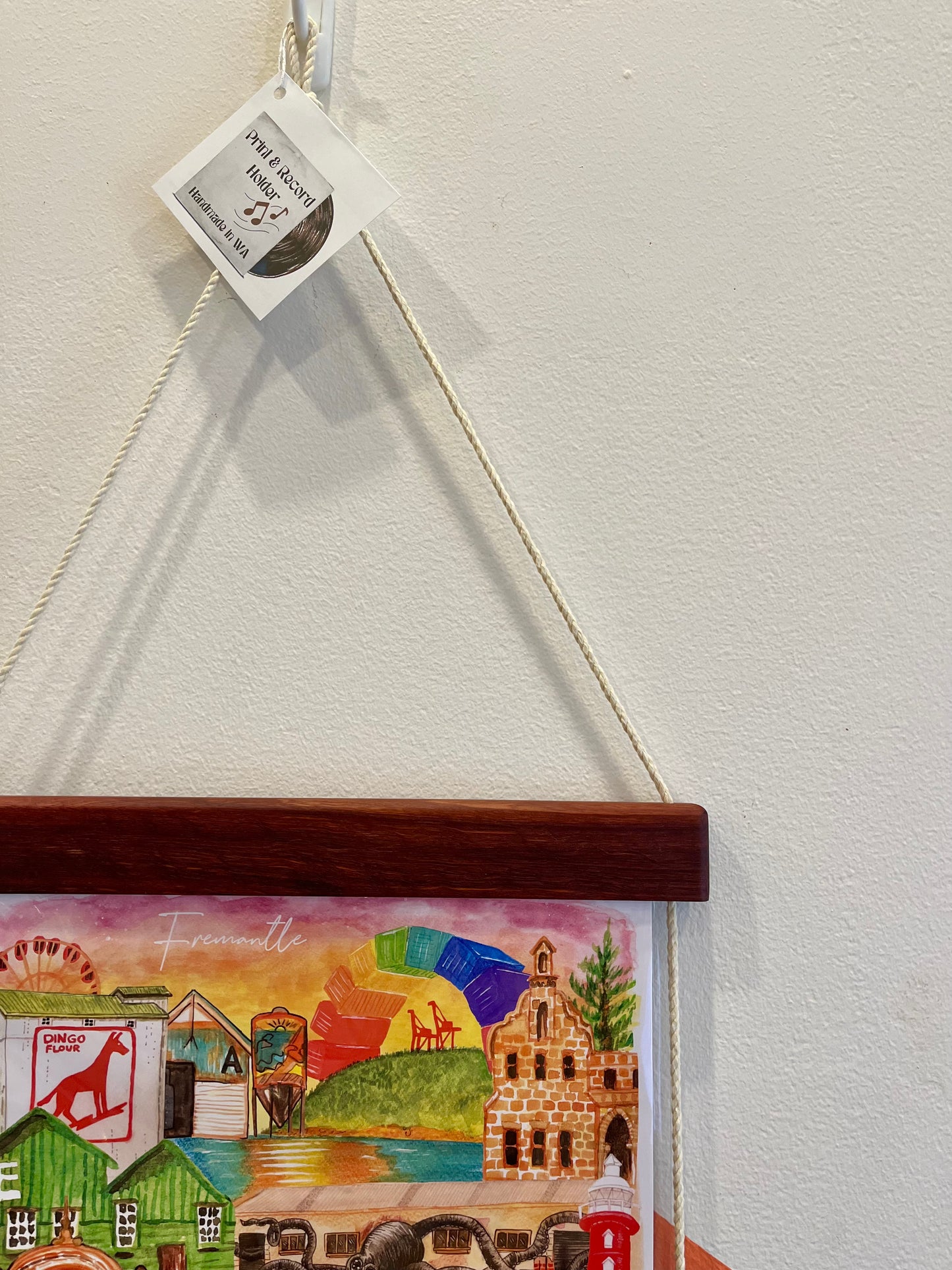Wooden print and record holder