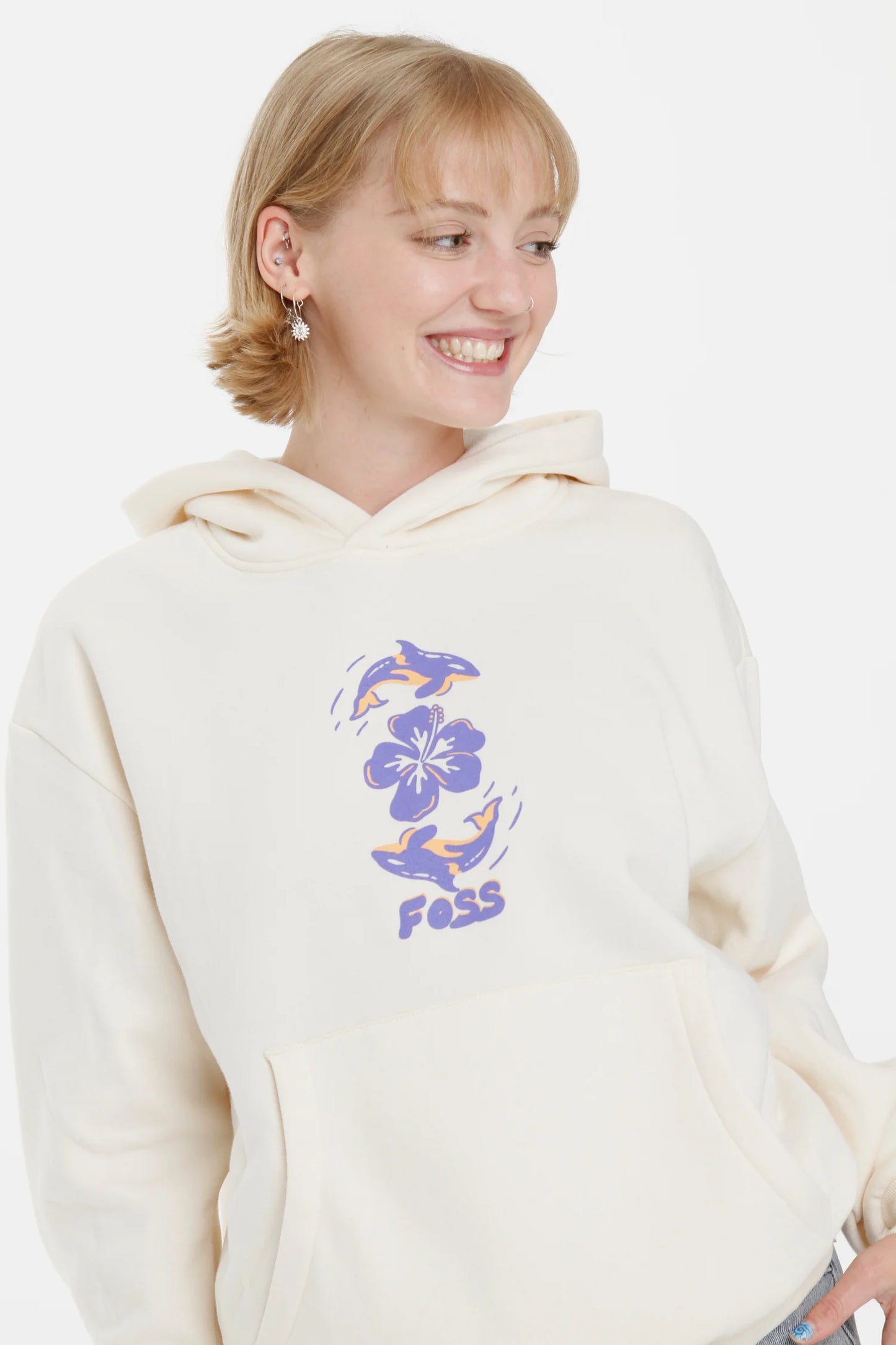 Foss - Orcas Hoodie Ecru