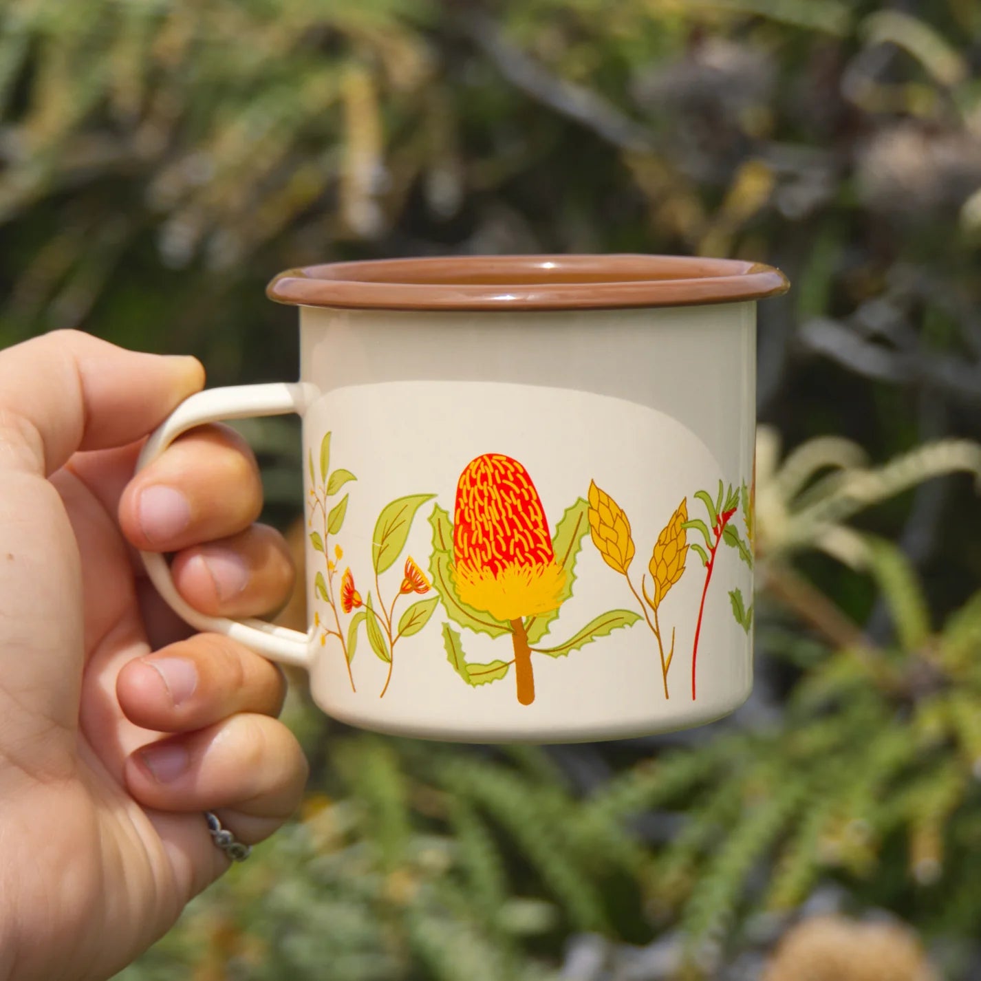 Salty Dunes Enamel Mugs