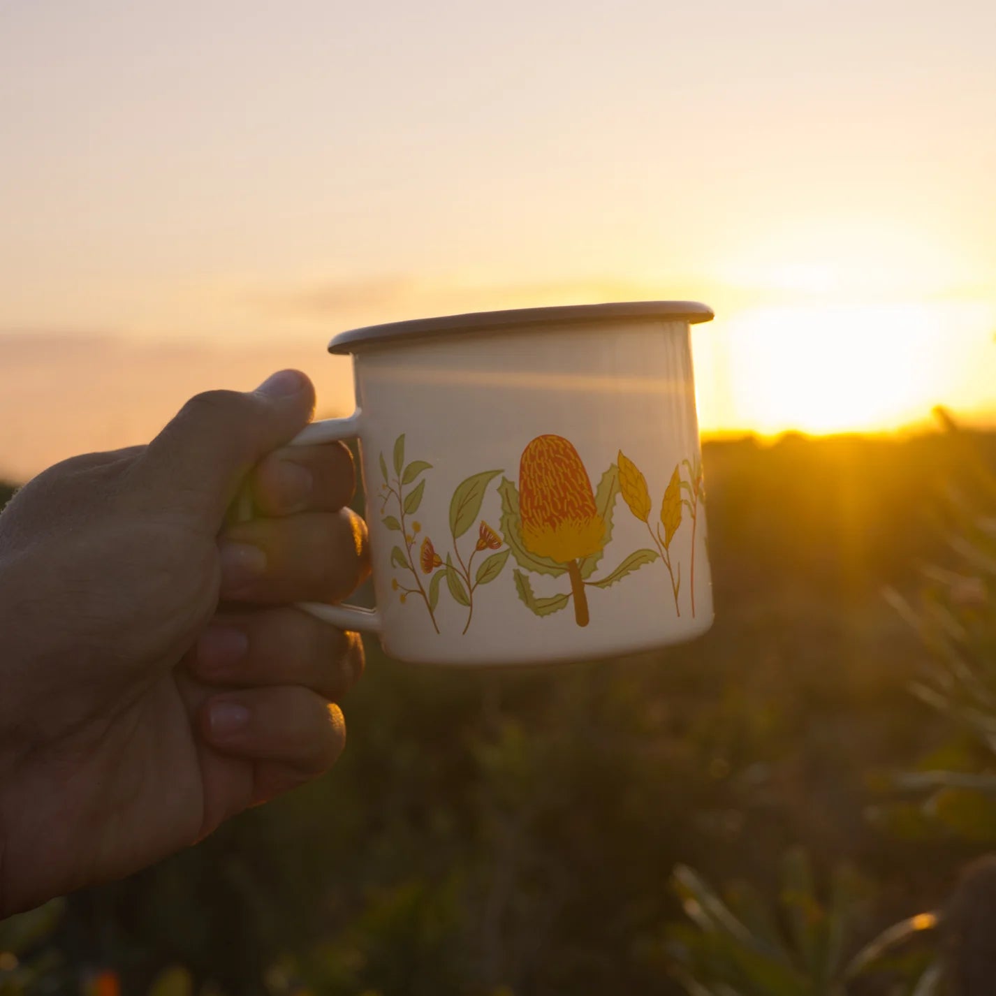 Salty Dunes Enamel Mugs