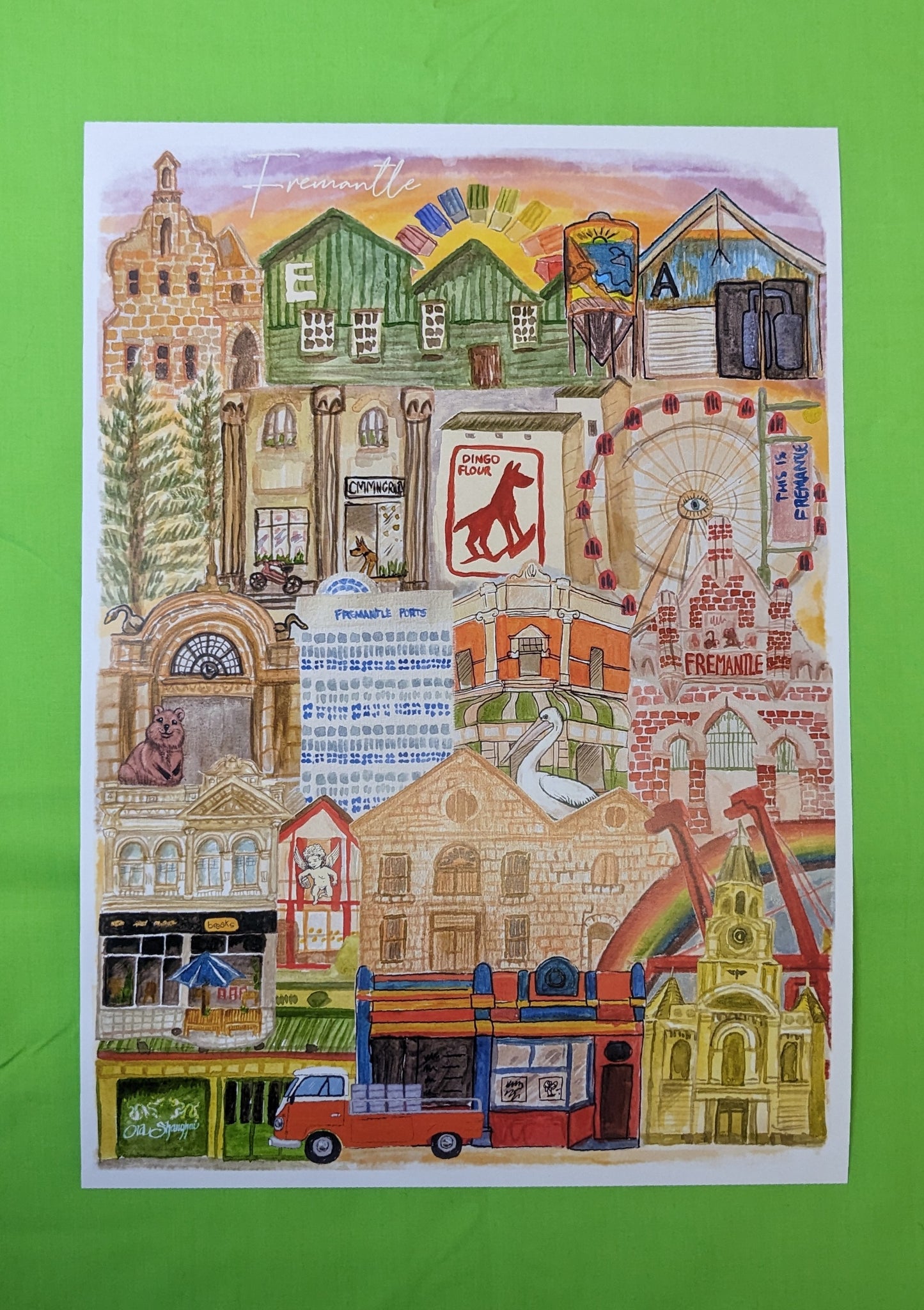 Kim Berry - Freo Town Print