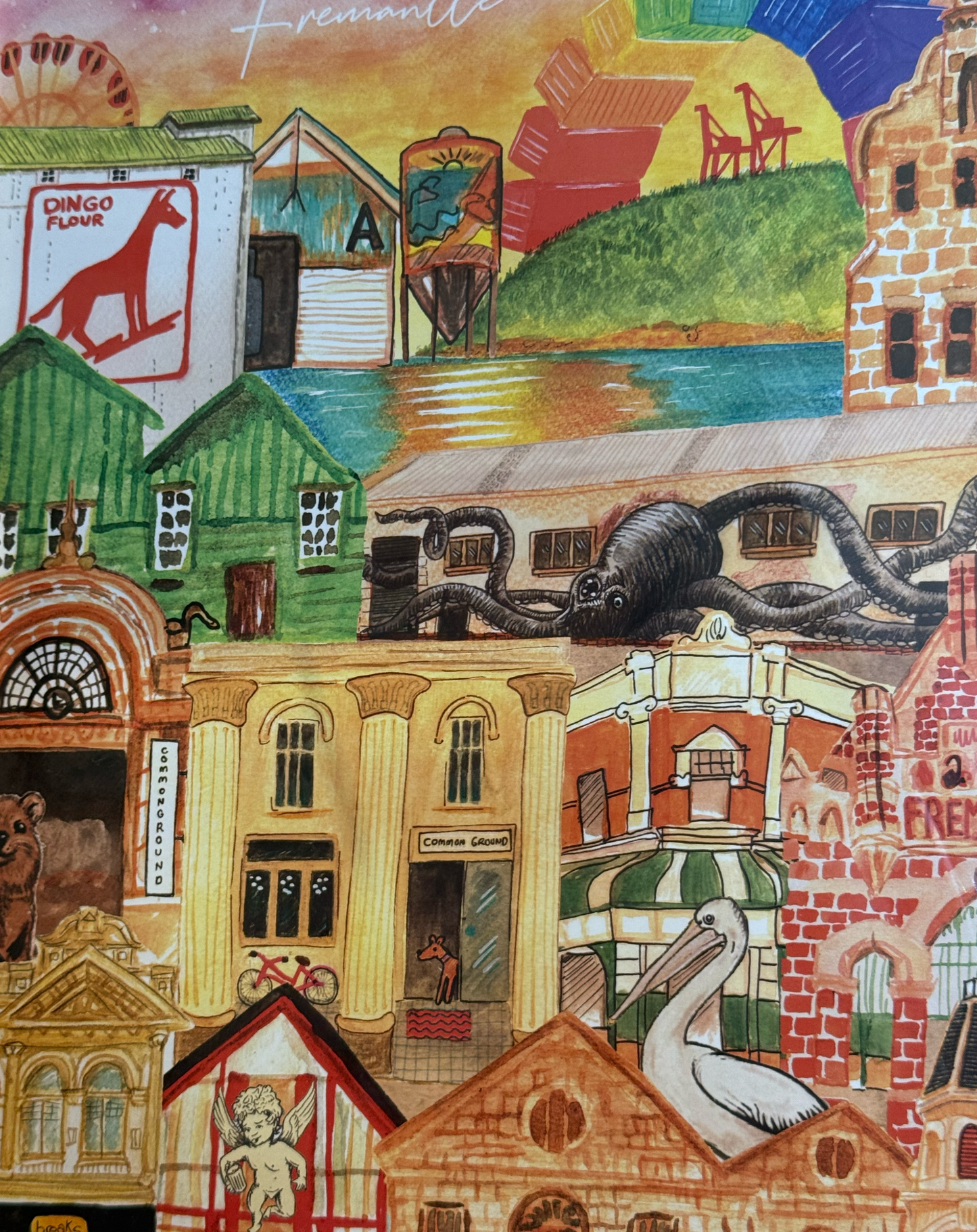 Kim Berry - Freo Town Print