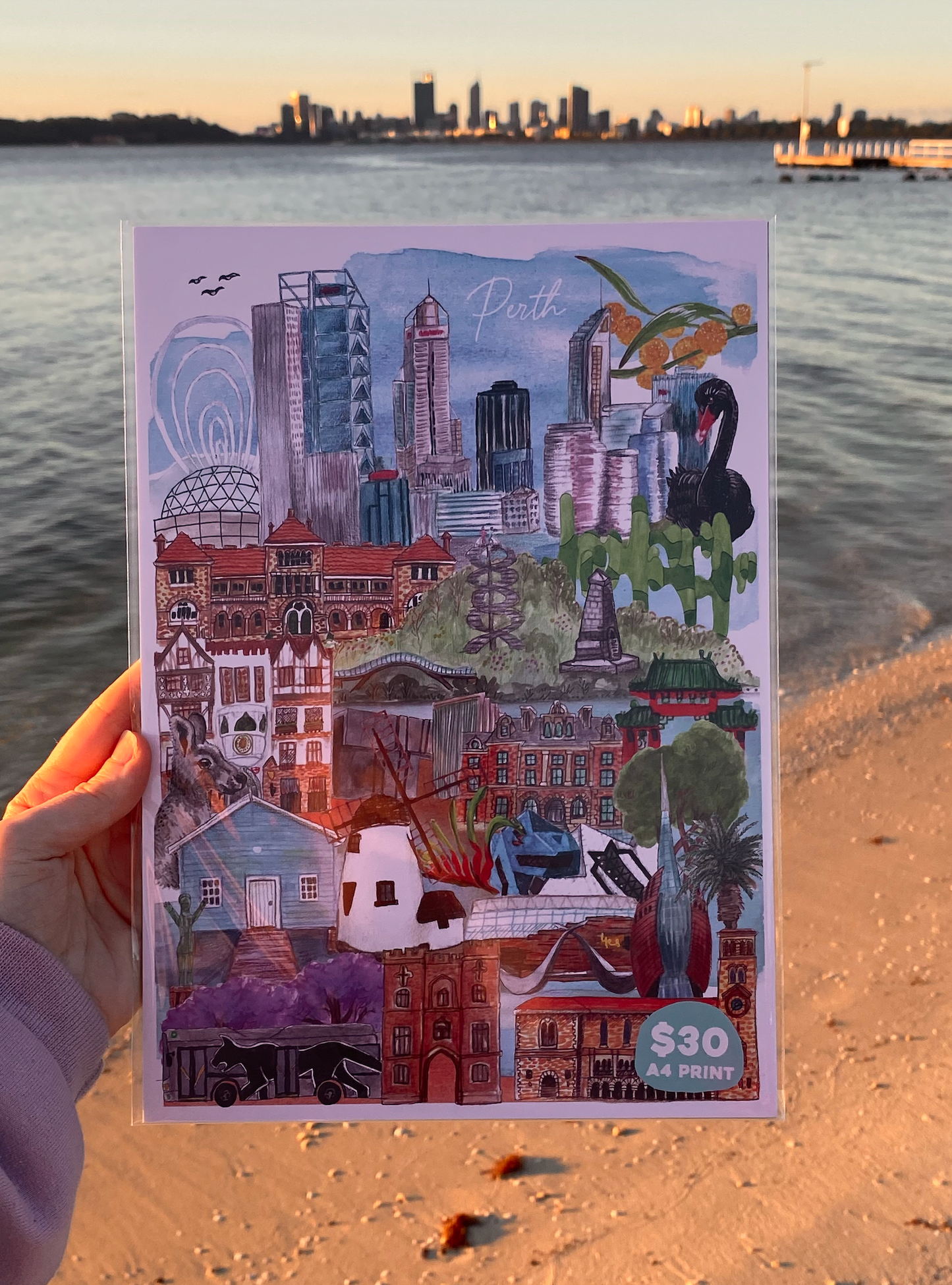 Kim Berry - Perth City Print