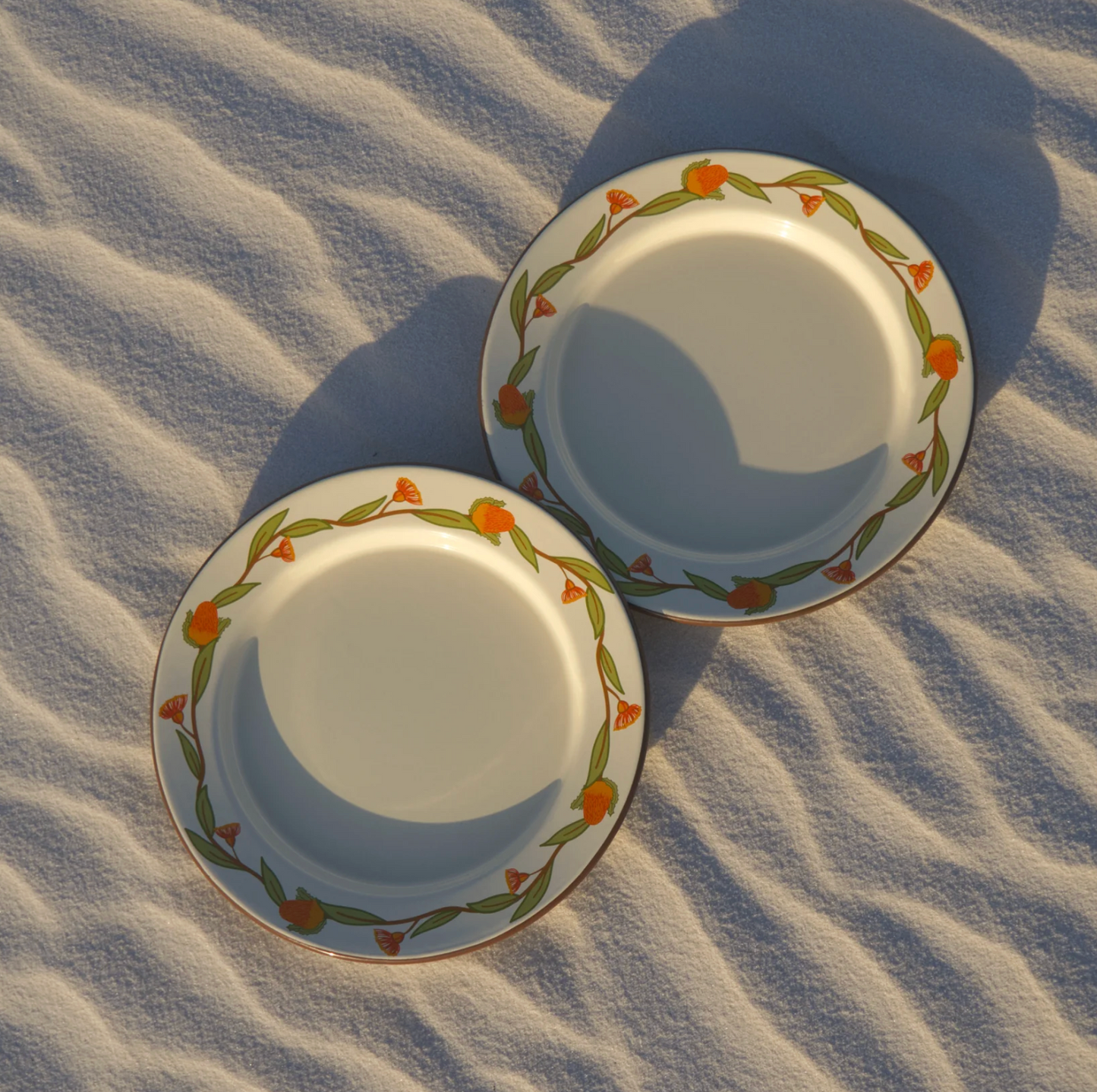 Salty Dunes - Enamel Plate 2 Pack