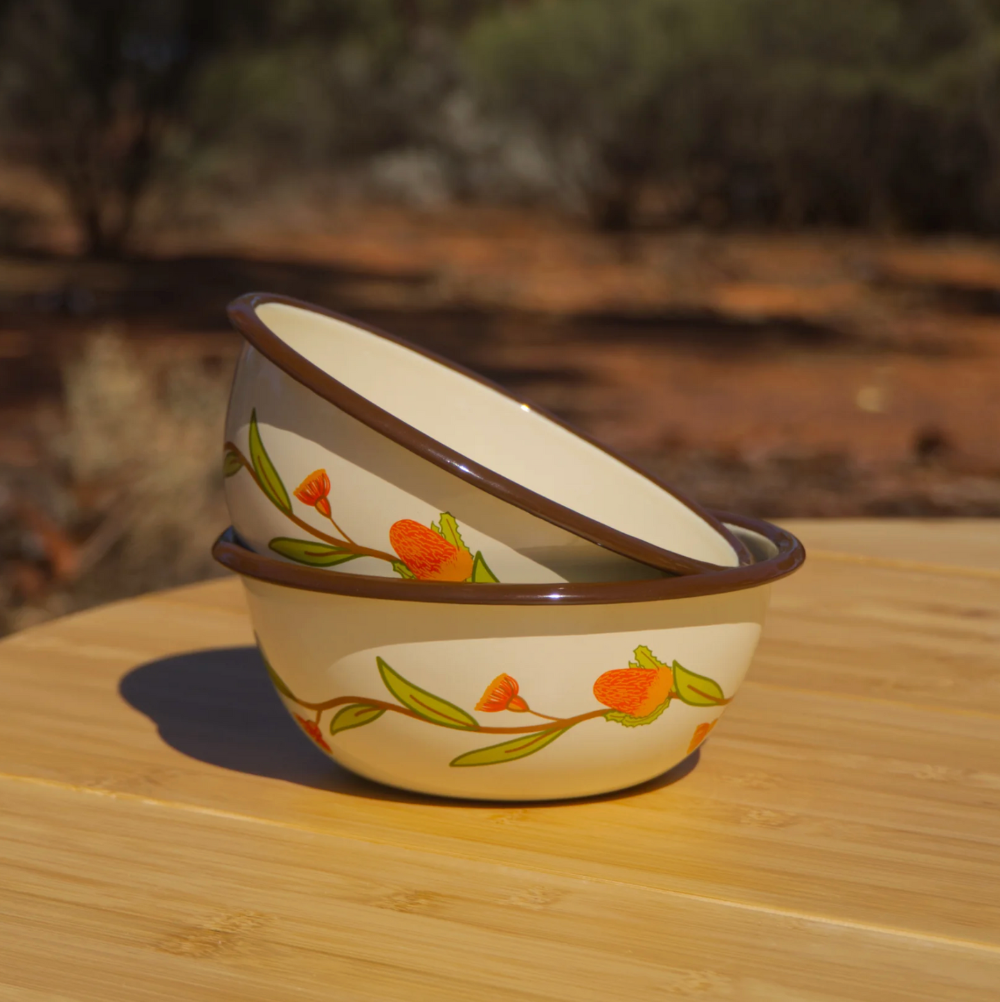 Salty Dunes - Enamel Bowl 2 Pack
