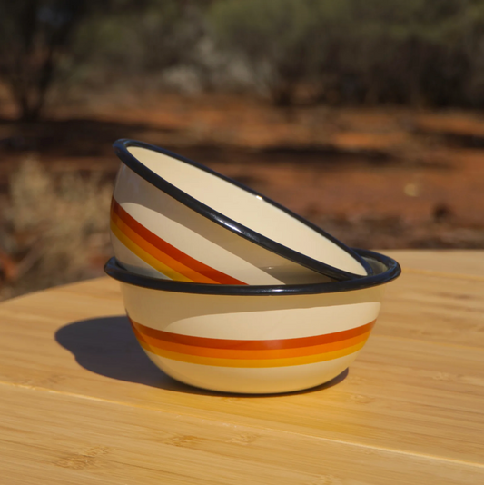 Salty Dunes - Enamel Bowl 2 Pack