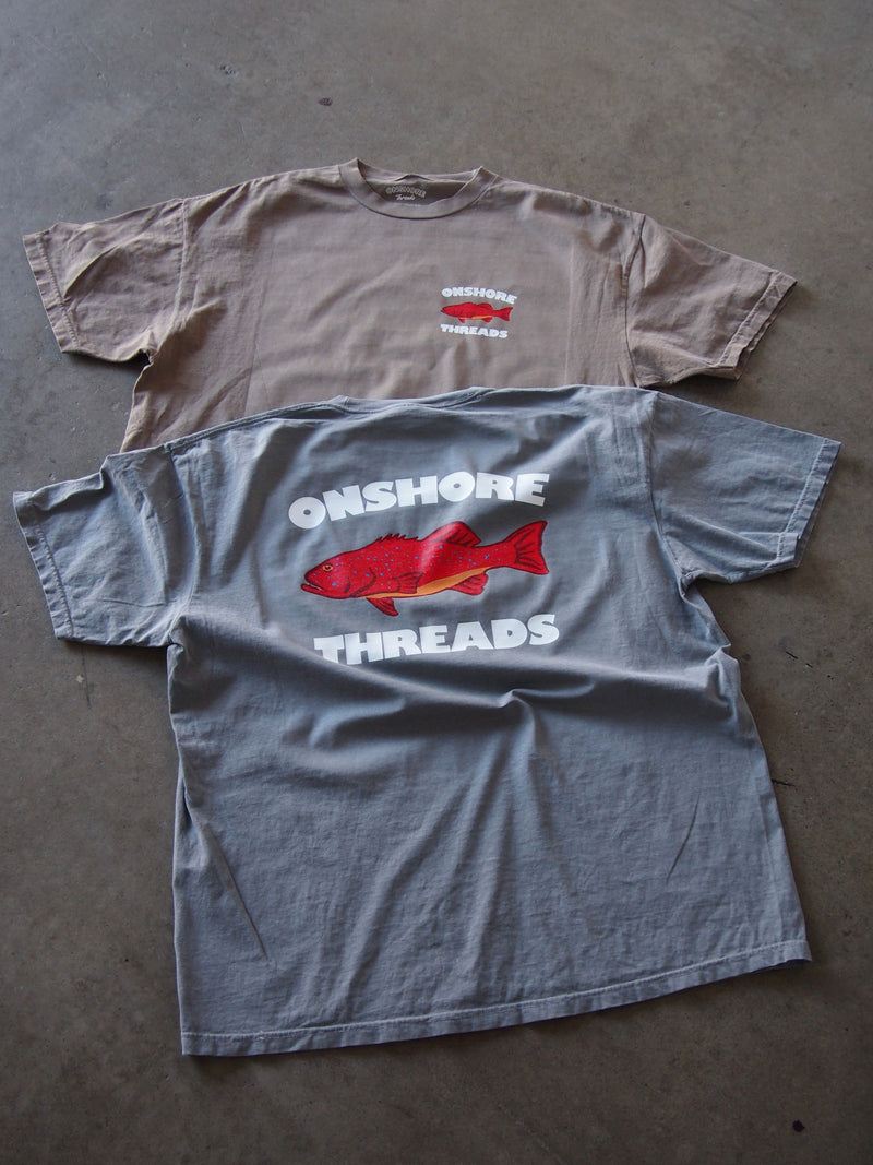 Onshore threads - Grey Trout Tee