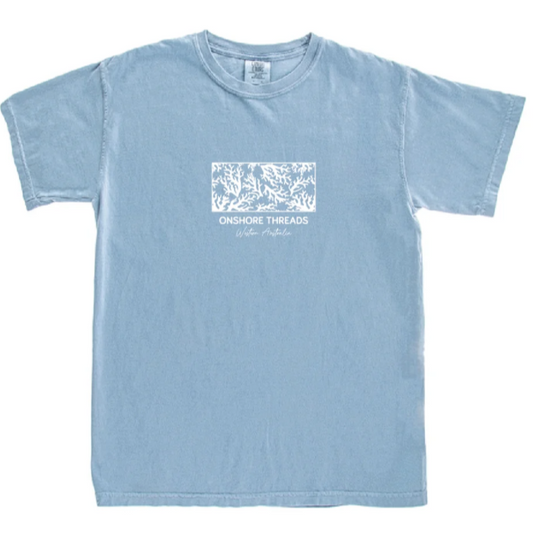 Onshore Threads - Denim Coral Tee